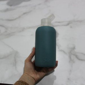 BKR .5 Liter Dark Teal Silicone and Glass Bottle